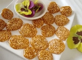 تصویر 1 از قیمت پولک کنجدی رژیمی + فروش ویژه
